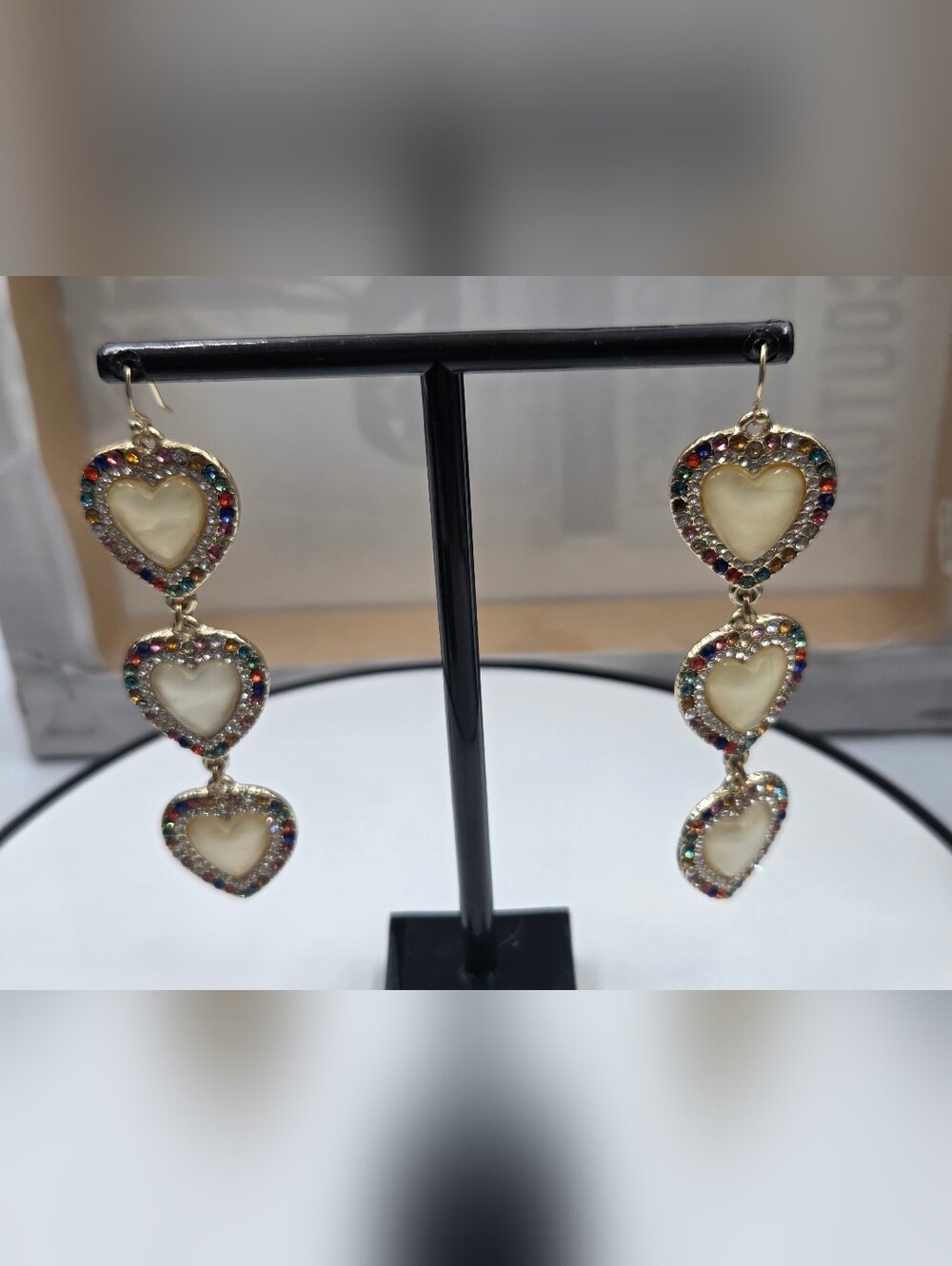 NEW BaubleBar Ook Of n Heart Linear UTE COU Drop Earrings